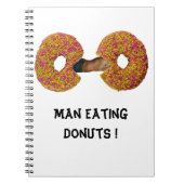 Man eet Donuts! Notitieboek (Voorkant)
