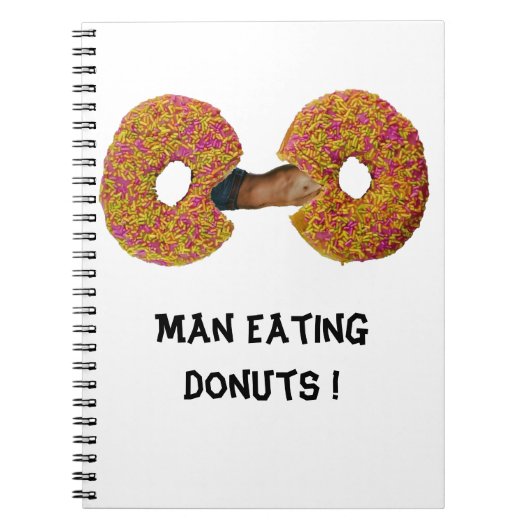 Man eet Donuts! Notitieboek (Voorkant)