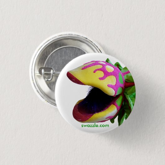 Man Eet Plant Button (Voorkant /achterkant)