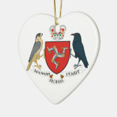 man embleem keramisch ornament (Links)