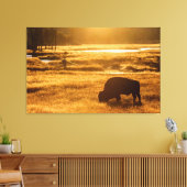 Man en beest canvas afdruk (Insitu (Woonkamer))