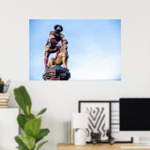 Man en beest poster (Thuiskantoor)