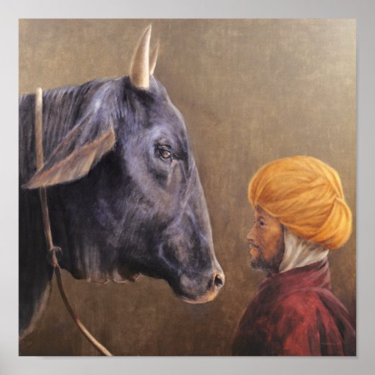 Man en Bull Poster (Voorkant)