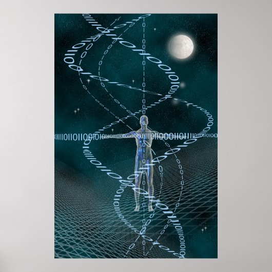 Man en Cyberspace Poster (Voorkant)