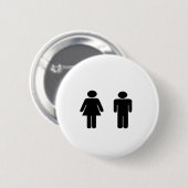 Man- en damesartikelen ronde button 5,7 cm (Voorkant /achterkant)