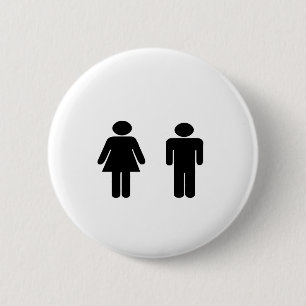 Man- en damesartikelen ronde button 5,7 cm
