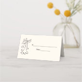 Man- en damesdanseringskaartje Plaats kaartenvoorr Plaatskaartje (Achterkant)