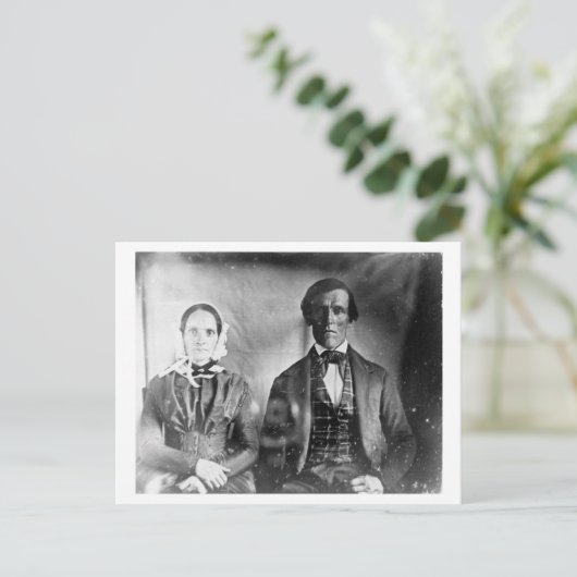 Man en dameskoppel 1840 briefkaart (Staand voorkant)