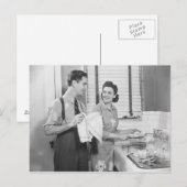 Man- en damesvernissen briefkaart (Voorkant / Achterkant)