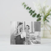 Man- en damesvernissen briefkaart (Staand voorkant)