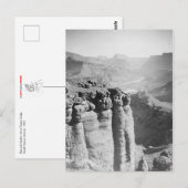 Man en Donkey in Grand Canyon Briefkaart (Voorkant / Achterkant)