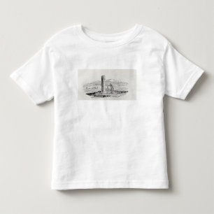 Man en een jongen bij een monument kinder shirts