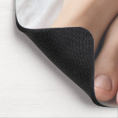 Man en een vrouwenvoet op een wit laken muismat (Hoek)