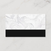 Man en haarstijl, op maat gemaakt | Marmer Visitekaartje (Achterkant)