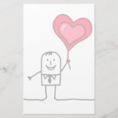 Man en hart briefpapier (Voorkant)