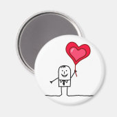 Man en hart magneet (Voorkant / Achterkant)