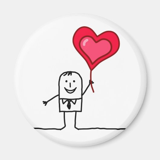 Man en hart magneet (Voorkant)