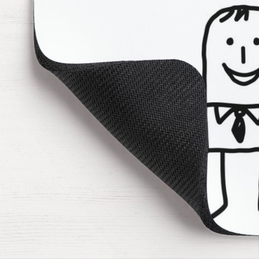 Man en hart muismat (Hoek)