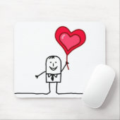 Man en hart muismat (Met muis)