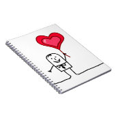 Man en hart notitieboek (Rechterzijde)