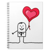 Man en hart notitieboek (Voorkant)