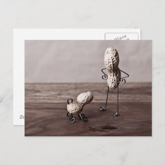 Man en hond briefkaart (Voorkant / Achterkant)