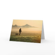 Man en hond Mountain Mist