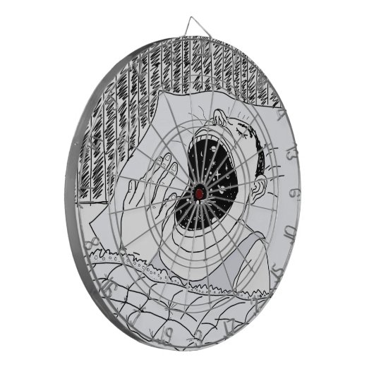 MAN EN KAMPEN DARTBORD (Voorkant Links)