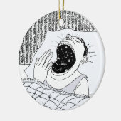 MAN EN KAMPEN KERAMISCH ORNAMENT (Links)