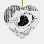 MAN EN KAMPEN KERAMISCH ORNAMENT (Voorkant)