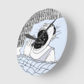 MAN EN KAMPEN RONDE KLOK (Hoek)