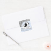 MAN EN KAMPEN VIERKANTE STICKER (Envelop)