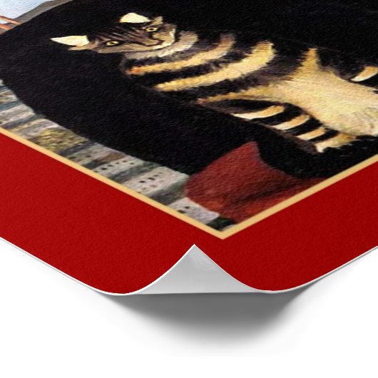 Man en kat van Henri Rousseau Poster (Hoek)