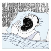 man en kosmos foto afdruk (Voorkant)