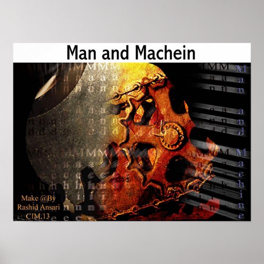Man en machines poster (Voorkant)