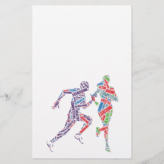 Man en meisje lopen flyer (Voorkant)