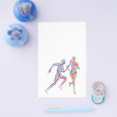 Man en meisje lopen flyer (Enkel)