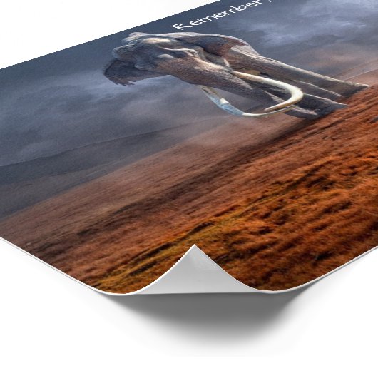 Man en olifant - motivatie prijsopgave poster (Hoek)