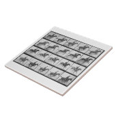 Man en paard die een hek springen, bord 640 uit 'A Tegeltje (Zijkant)