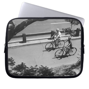 Man- en padfietsen laptop sleeve
