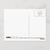 Man en rat zwemmen Briefkaart watje (Achterkant)