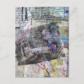 man en sjaals junk journal Mixed Media Collage Briefkaart (Voorkant)
