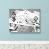 Man- en speeltennis canvas afdruk (Insitu (Houten vloer))