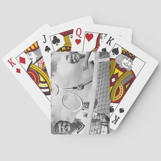 Man- en speeltennis pokerkaarten (Achterkant)