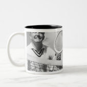 Man- en speeltennis tweekleurige koffiemok (Links)