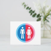 Man en Vrouw Briefkaart (Staand voorkant)