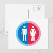 Man en Vrouw Briefkaart (Voorkant / Achterkant)