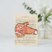 man en vrouw bruid bruidegom koppels kunst briefkaart (Staand voorkant)