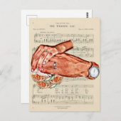 man en vrouw bruid bruidegom koppels kunst briefkaart (Voorkant / Achterkant)