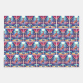 Man en Vrouw Country Kerstconcert Inpakpapier Vel (Voorkant 3)